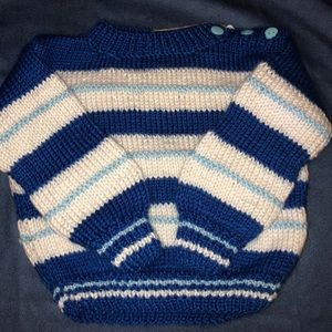 Knitted Striped Sweater by Alexandra’s Creations